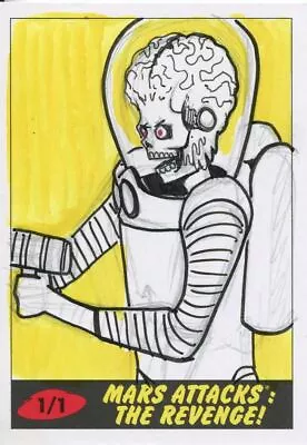 £19.99 • Buy Mars Attacks The Revenge Sketch Card By Cathy Razim