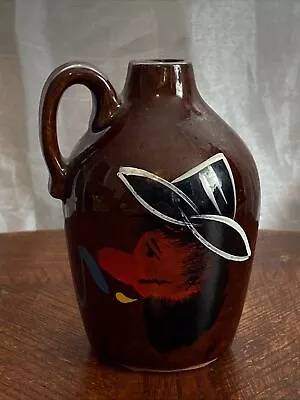 Redware Potter Whisky ~ Moonshine Jug ~ Corn Squeezins ~ Aged In The Woods 5” • $14.99