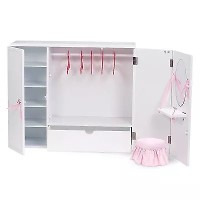 Our Generation Wooden Wardrobe - Closet For 18  Dolls • $36.99