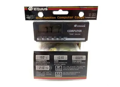 Equus 6221 12V 3-in-1 Multi-Function Digital Computer Temperature Monitor Gauge • $29.95