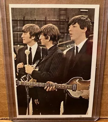 The BEATLES - 1964 TOPPS  Color Card #60 - EX/M-   Lennon McCartney Starr • $6.95