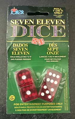 Las Vegas Style Seven Eleven Dice Red Set Of 4 Trick Dice • $8.99