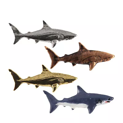 Creative Pewter Designs Salmon Shark Lapel Pin Or Magnet S126 • $18.89
