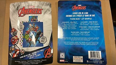 Openbox-Marvel Avengers Kids Bedding Sheet Set Twin Bed In Bag 4 Pc Set For Kids • $44.94