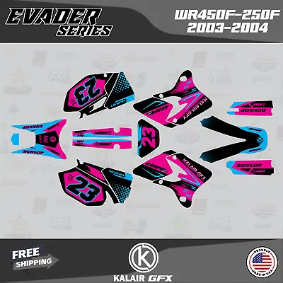 Graphics Kit For YAMAHA WR250F And WR450F Years 2003 2004 Evader-CM • $82.99