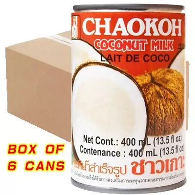 Chaokoh Coconut Milk 400ml (Box Of 6) • £14.49