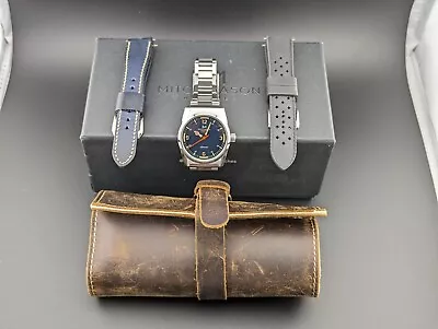 Mitch Mason Chronicle Steel Blue 36 Miyota 9039 Japanese Automatic Watch • $350