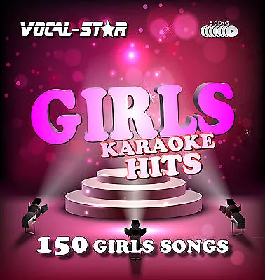 £17.99 • Buy Vocal-Star Girls Karaoke Cdg Disc Set 150 Songs 8 Cd+G Discs For Karaoke Machine