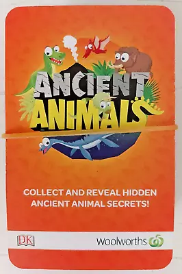 Woolworths Ancient Animals Cards 27 Of 81 Different Cards Orange • $6.95