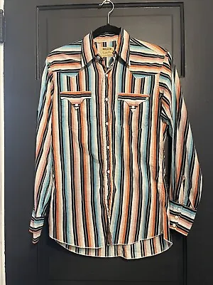 Vintage Miller Western Shirt 1950’s Rare  Beautiful Stripes Snap Down • $75