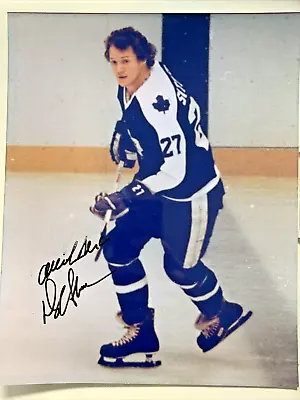 Darryl Sittler Toronto Maple Leafs HOF Signed 8x10 Photo • $19.95