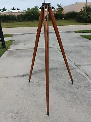 Vintage  Dietzgen Wooden Surveying Transit Level Tripod • $299