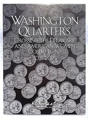 Wash Quarters Crossing The Delaware & American Women 2021-25 Harris Coin Folder • $9