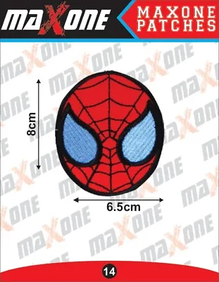 SPIDER-MAN MARVEL EMBROIDERED Iron On / Sew On PATCH 8cm X 6.5cm UK Seller • £2.79