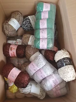 £0.99 • Buy KNITTING WOOL YARN JOBLOT Wholesale CLEARANCE LOT SALE 10 KG 100g BALLS 50 Balls