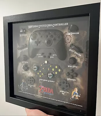 Nintendo Switch Pro Controller Zelda Teardown Wall Frame • $299