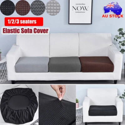 $12.59 • Buy 1-3 Seater Sofa Seat Covers Couch Slipcover Cushion Elastic Knitted Protector AU