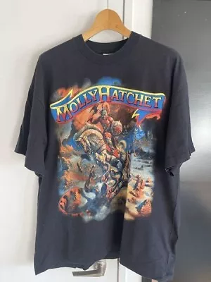 Molly Hatchet Vintage 90's Cotton Unisex Tshirt Gift For Men Women  KH3114 • $16.99