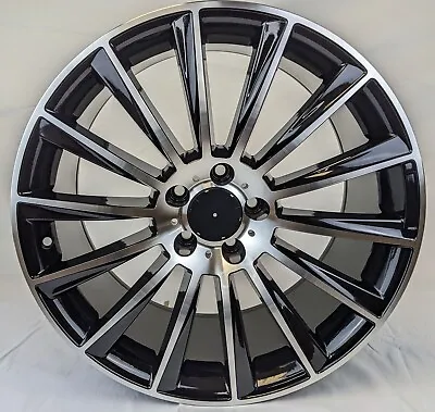 18 X 8.5 & 18 X 9.5 Staggered Black Wheels Fits Mercedes E350 SL500 SL550 S550 • $795