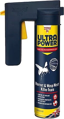 Zero In 600 Ml Ultra Power Wasp Nest Killer Foam Jet (Control Nests In The Home • £12.59