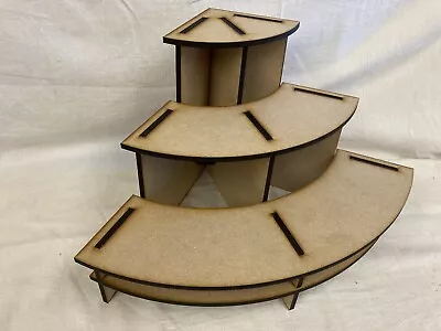 £19.99 • Buy Corner 3 Tier Display Stand. Craft, Shelving. Painting, Counter. POS