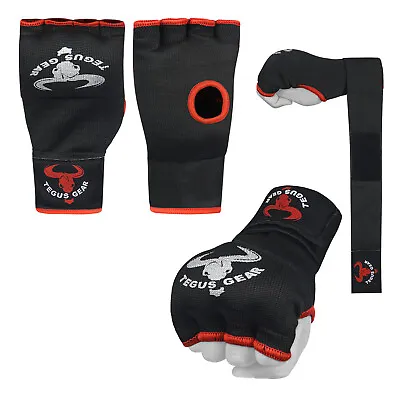 TG Muay Thai Boxing Fight Gel Padded Inner Gloves With Hand Wraps - MMA Inner • $9.99