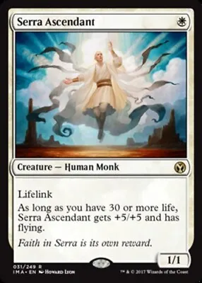 1x Serra Ascendant NM-Mint English - Iconic Masters MTG • $29.03