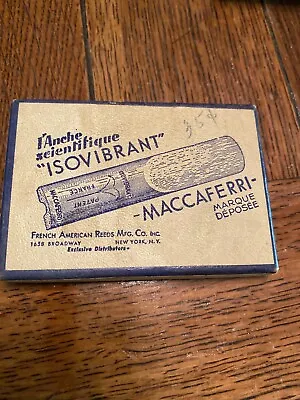 Vintage Isovibrant Maccaferri Fench American Reed EMPTY Box LID ONLY Sax Tenor • $13.56