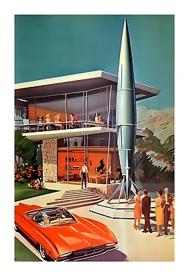 1960s Mid Century Modern Atomic Age Art Print 8ps • $19.99