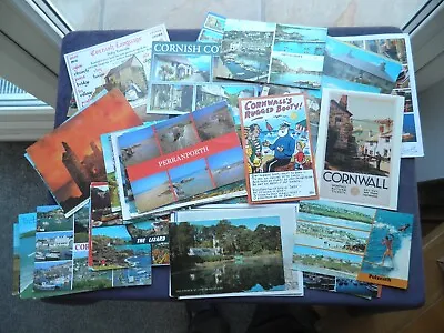 £5.99 • Buy 50 Postcards Of Cornwall, St. Just, Mevagissey, Trebarwith, Polzeath, The Lizard