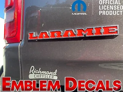 Ram 1500 DT  LARAMIE  Emblem Decal Overlay Decal 2019 2020 2021 2022 2023 2024 • $15