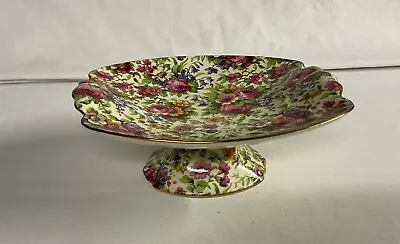 Vintage Royal Winton Footed Dish “Summertime” Compote Candy Pastry England Rare • $39.99