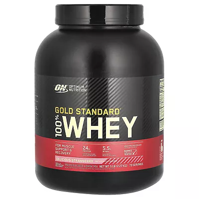 Gold Standard 100% Whey Delicious Strawberry 5 Lb (2.27 Kg) • $89.63