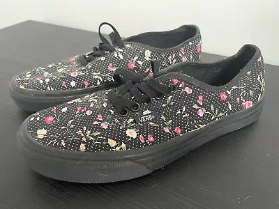 Vans Off The Wall - Shoes - Atwood Black Floral Flowers • £15.99