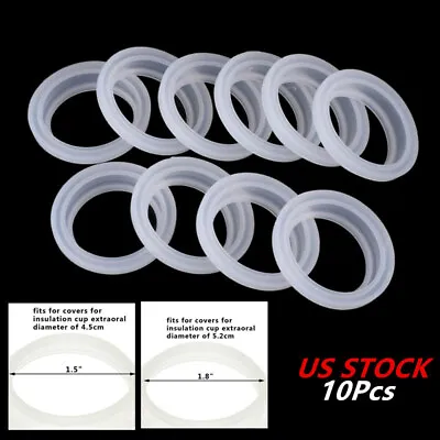 10 Insulated Sealing O-Rings Gaskets For Vacuum Flask Stopper Thermal Cup Cap • $6.29