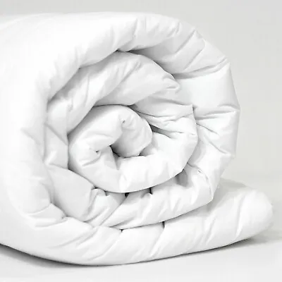 Baby Toddler Cot Bed Quilt Duvet Pillow 4.5 7.5 9 TOG Anti Allergy White Bedding • £7.93