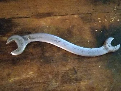 Vintage Vlchek 75B S-Shape Curved S-Curve Open End Wrench - 7/16 In X 3/8 In • $8.88