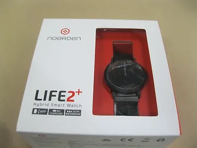 $100 • Buy Noerden Life2+ Hybrid Smart Watch 38 Mm Pnw-0500-eu (black) ~ Brand New