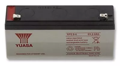 £31.87 • Buy YUASA - 6V 2.8Ah NP Series Sealed Lead Acid Battery