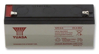 YUASA - 6V 2.8Ah NP Series Sealed Lead Acid Battery • £34.54