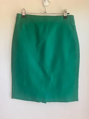 J CREW Green Pencil Skirt Size 0 (fits AU 8) • $21