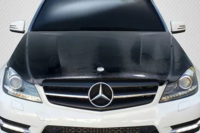 FOR 12-14 Mercedes C Class Carbon Fiber W204 C63 Look Hood 112987 • $952