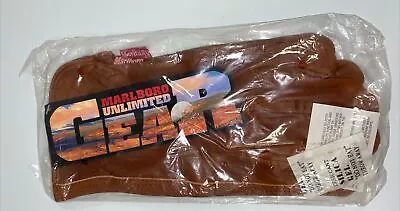 Vintage Marlboro Unlimited Gear Brown Leather Gloves Size S / M NEW 1995 • $24.88