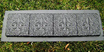 Fleur Bench Top / Edging Mold Concrete Plaster Mould  39 L X 10 W X 1.25  Thick • $159.95