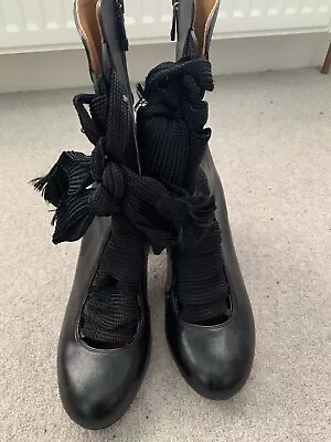 £35 • Buy Womens Black Chloe Lace Up Boots Size 37