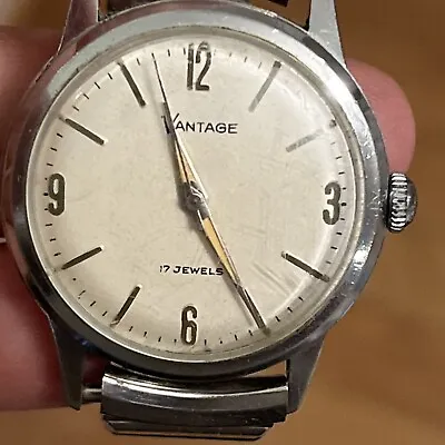 Vintage Vantage Men's Watch With Kreisler W 10K Gold Filled Tops • $72