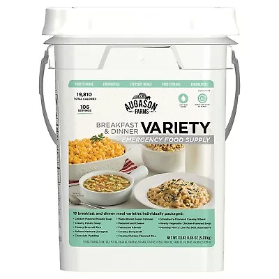 Emergency Survival Food Supply Kit Bucket Dinner Meal MRE 30 Day Dried Storage • $74.99