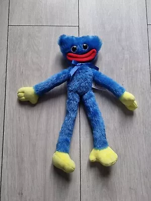 Official Poppy Playtime 33cm Blue Smiling Huggy Wuggy Supersoft Plush Toy • £20