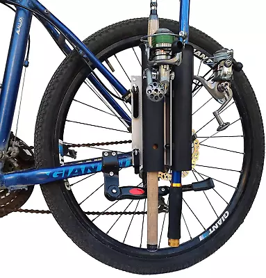 Bike Fishing Rod Holder，Bike Fishing Rod Rack And CarrierEasy Mounts Two Rod To • $37.32