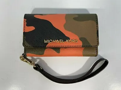 Michael Kors Iphone 5 / 5s Wallet Phone Case Card Holder | Camoflauge • $24.95